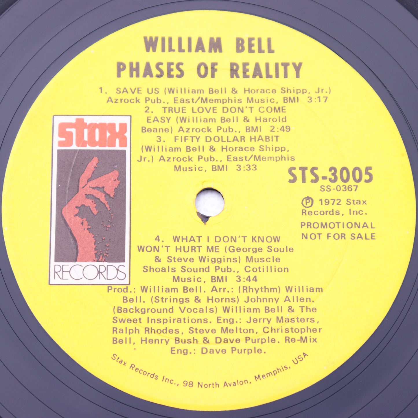 WILLIAM BELL / Phases Of Reality