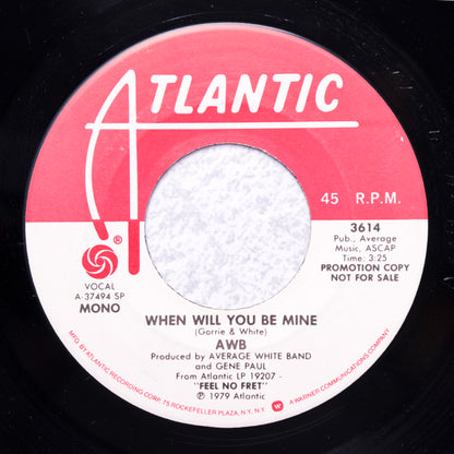 AVERAGE WHITE BAND / When Will You Be Mine