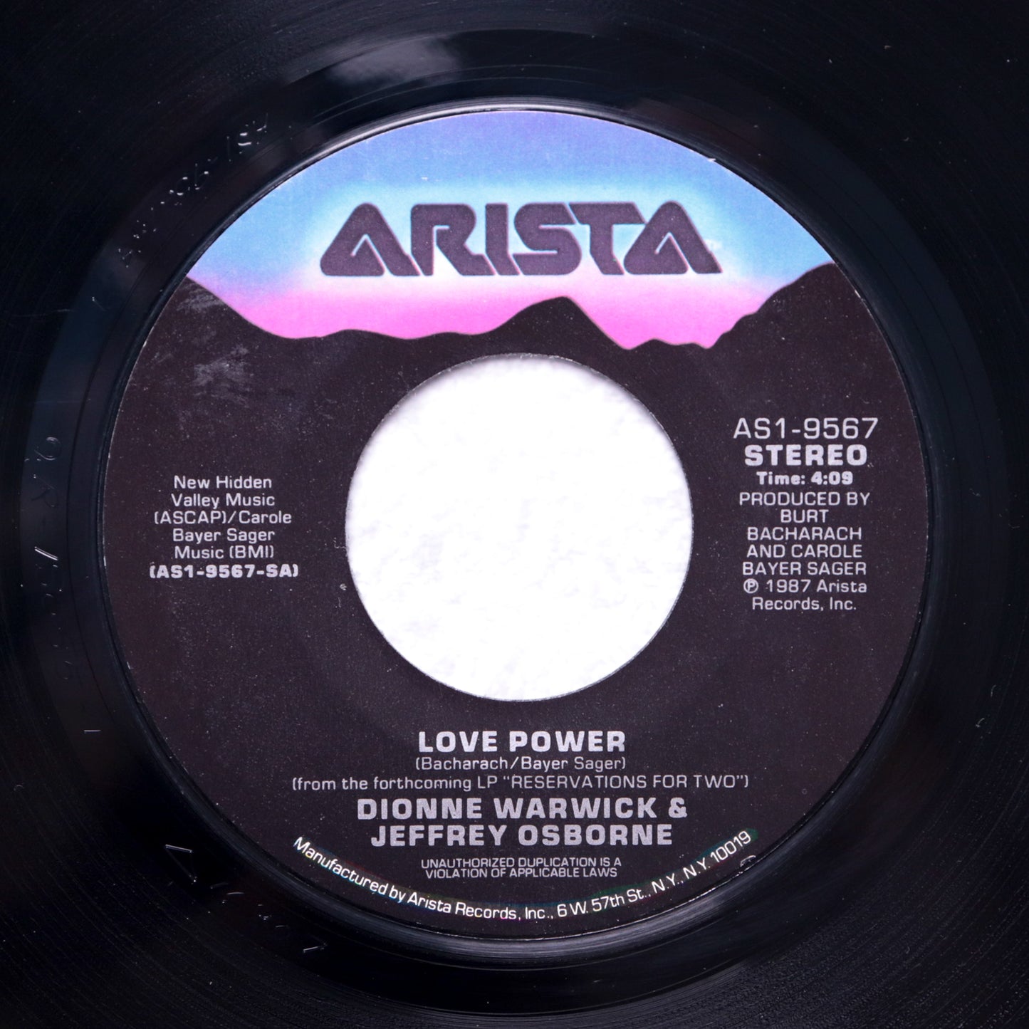 DIONNE WARWICK & JEFFERY OSBORNE / Love Power
