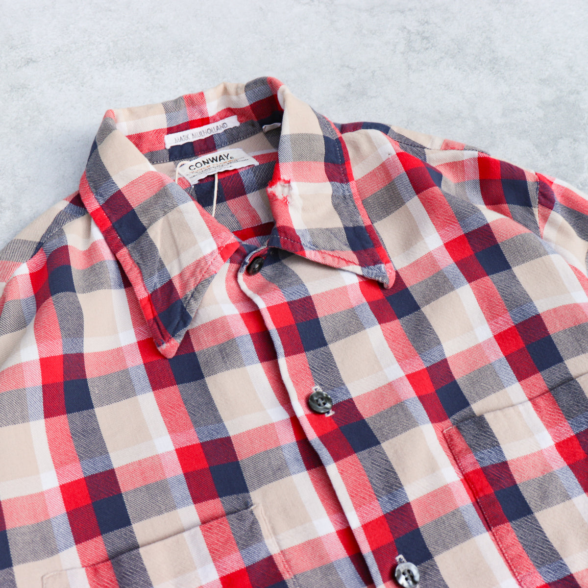 70s CONWAY Check Flannel Shirts