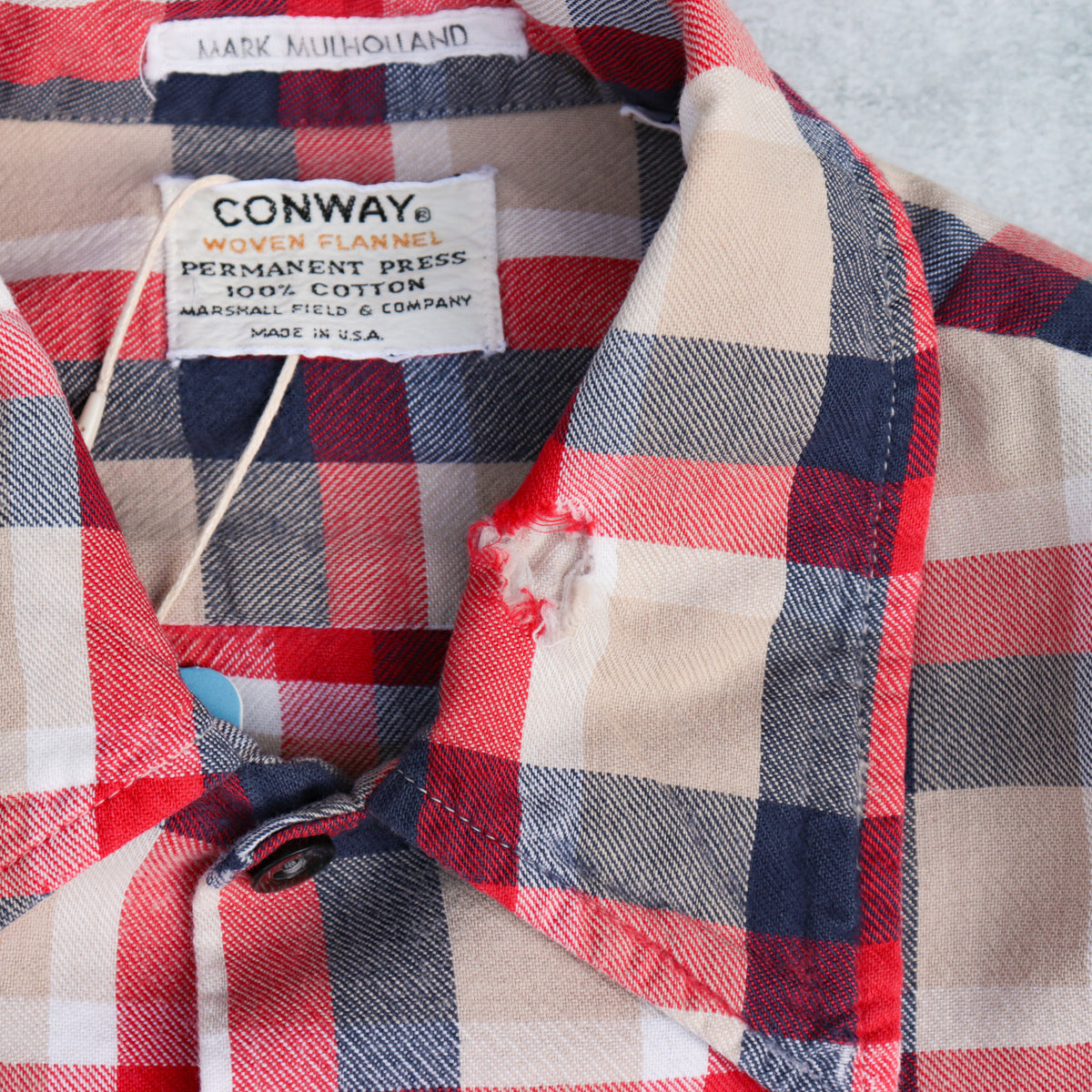 70s CONWAY Check Flannel Shirts