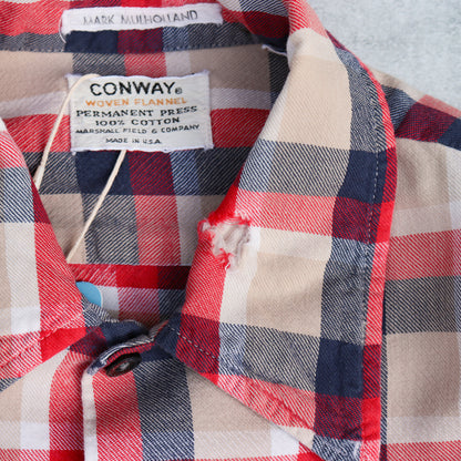 70s CONWAY Check Flannel Shirts