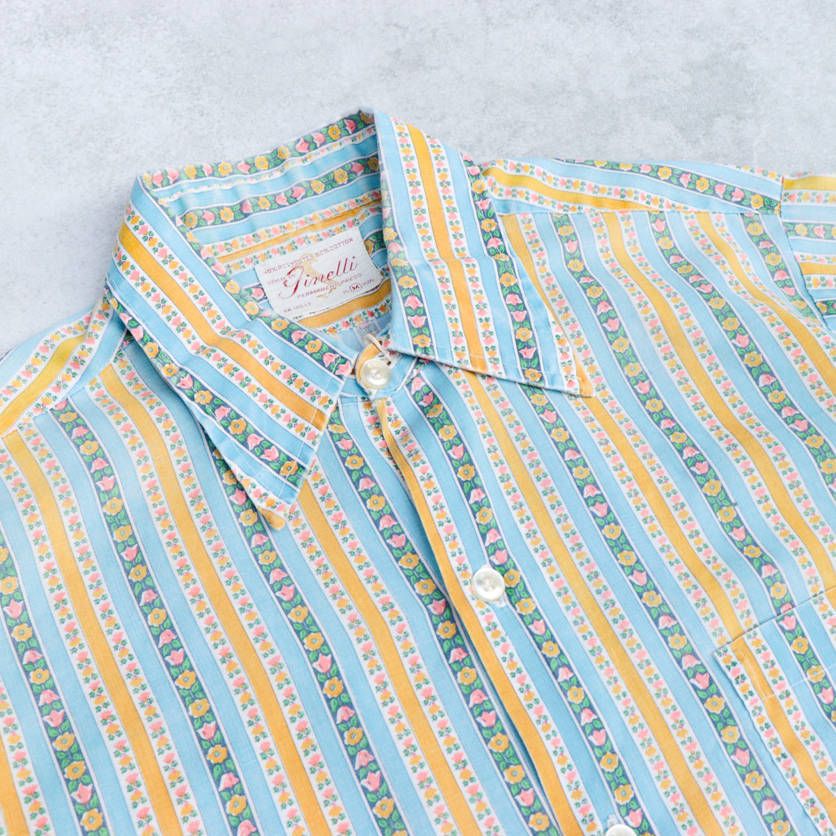 70s Ginelli Flower Printed Shirts