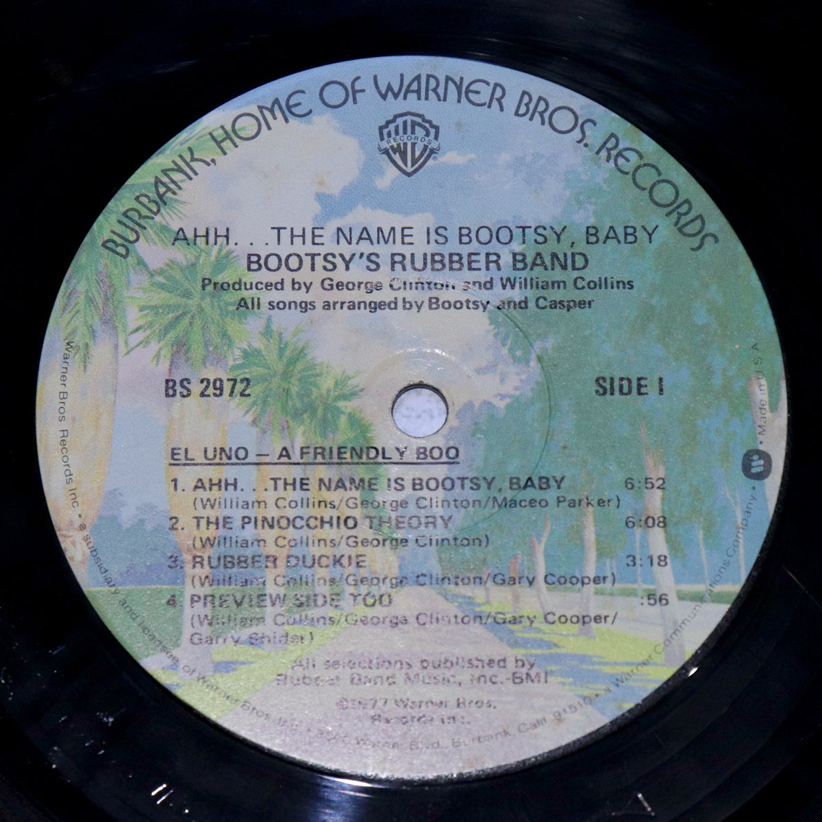 BOOTSY'S RUBBER BAND / Ahh The Name Is Bootsy, Boby!