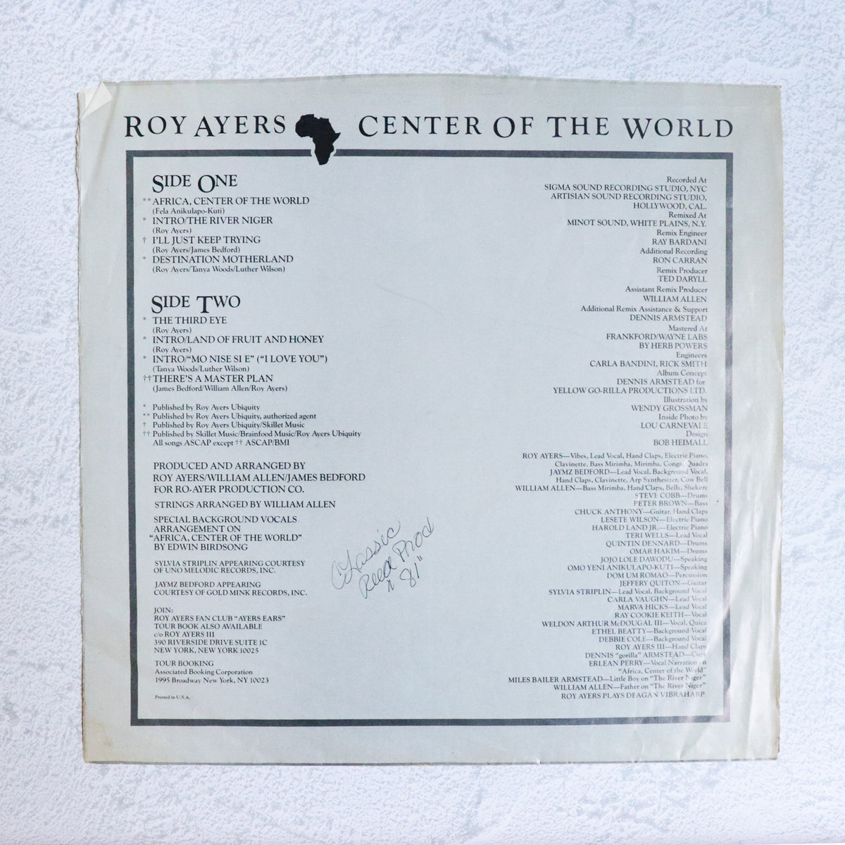 ROY AYERS / Center Of The World