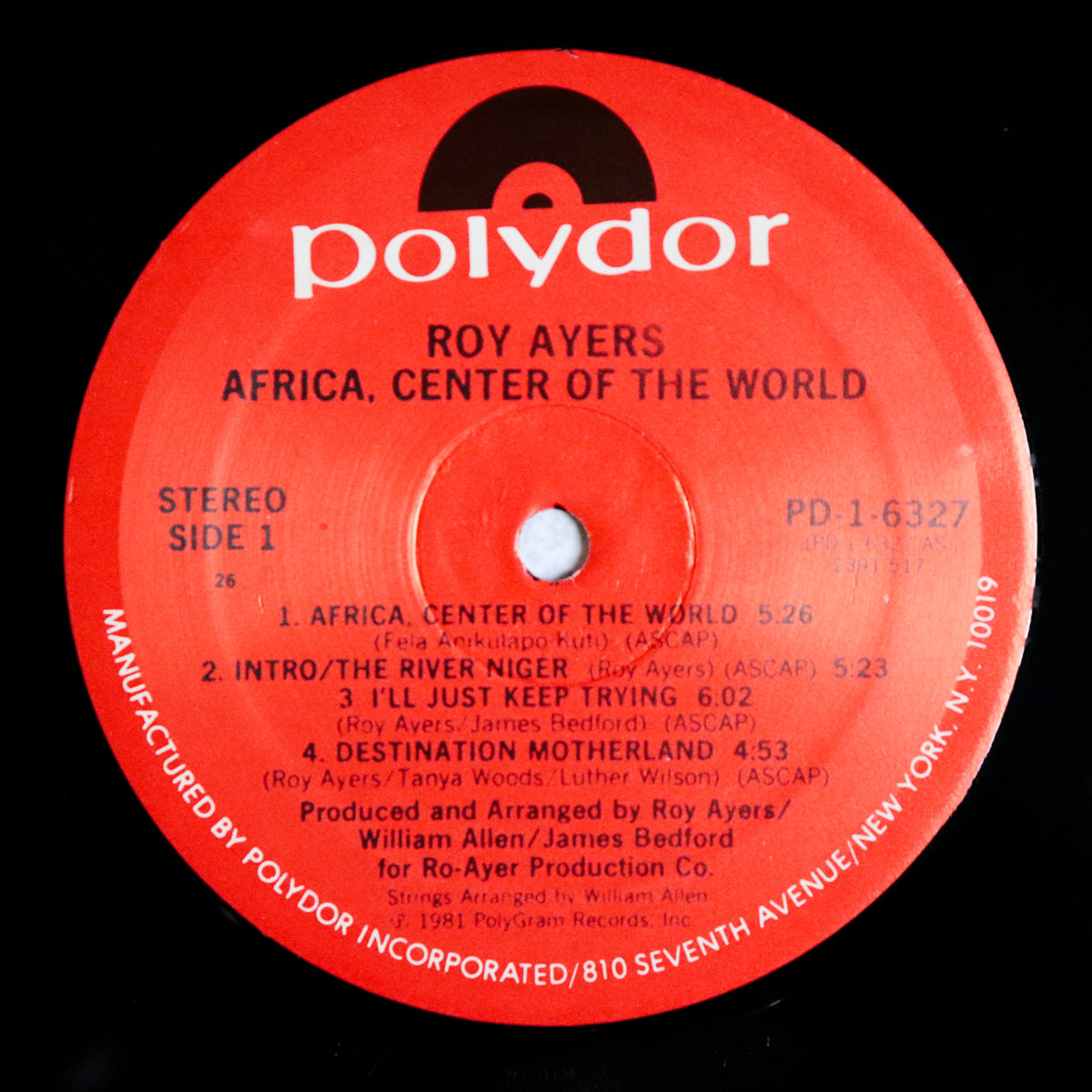 ROY AYERS / Center Of The World