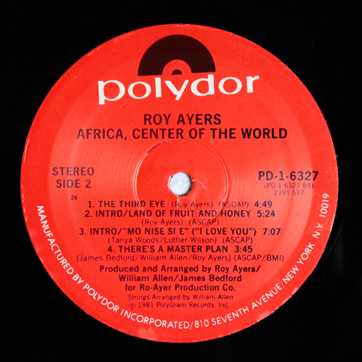 ROY AYERS / Center Of The World