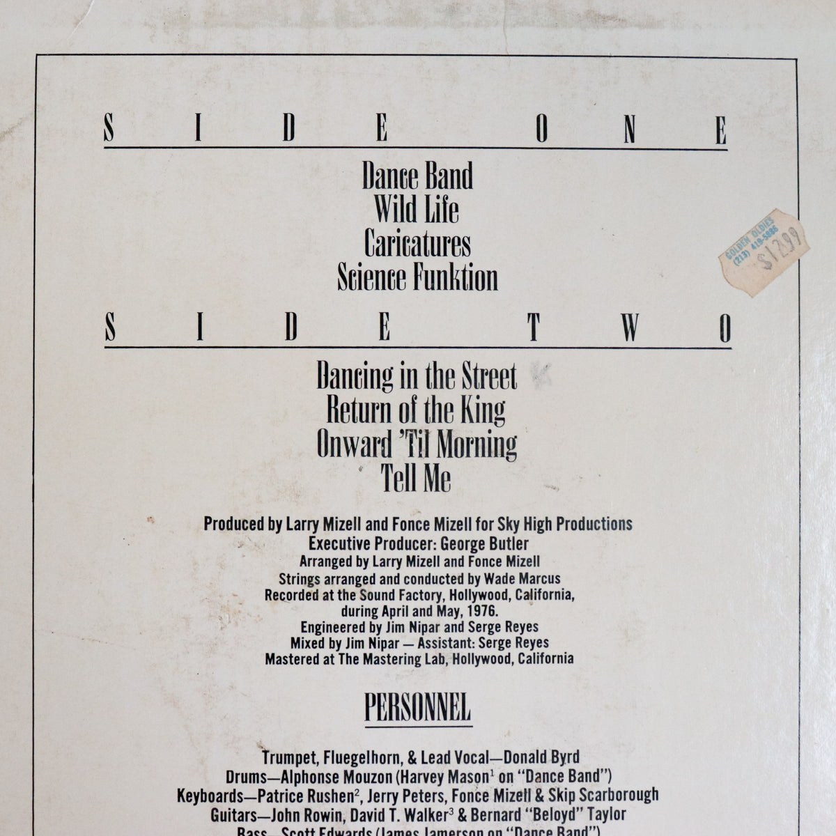 DONALD BYRD / Caricatures