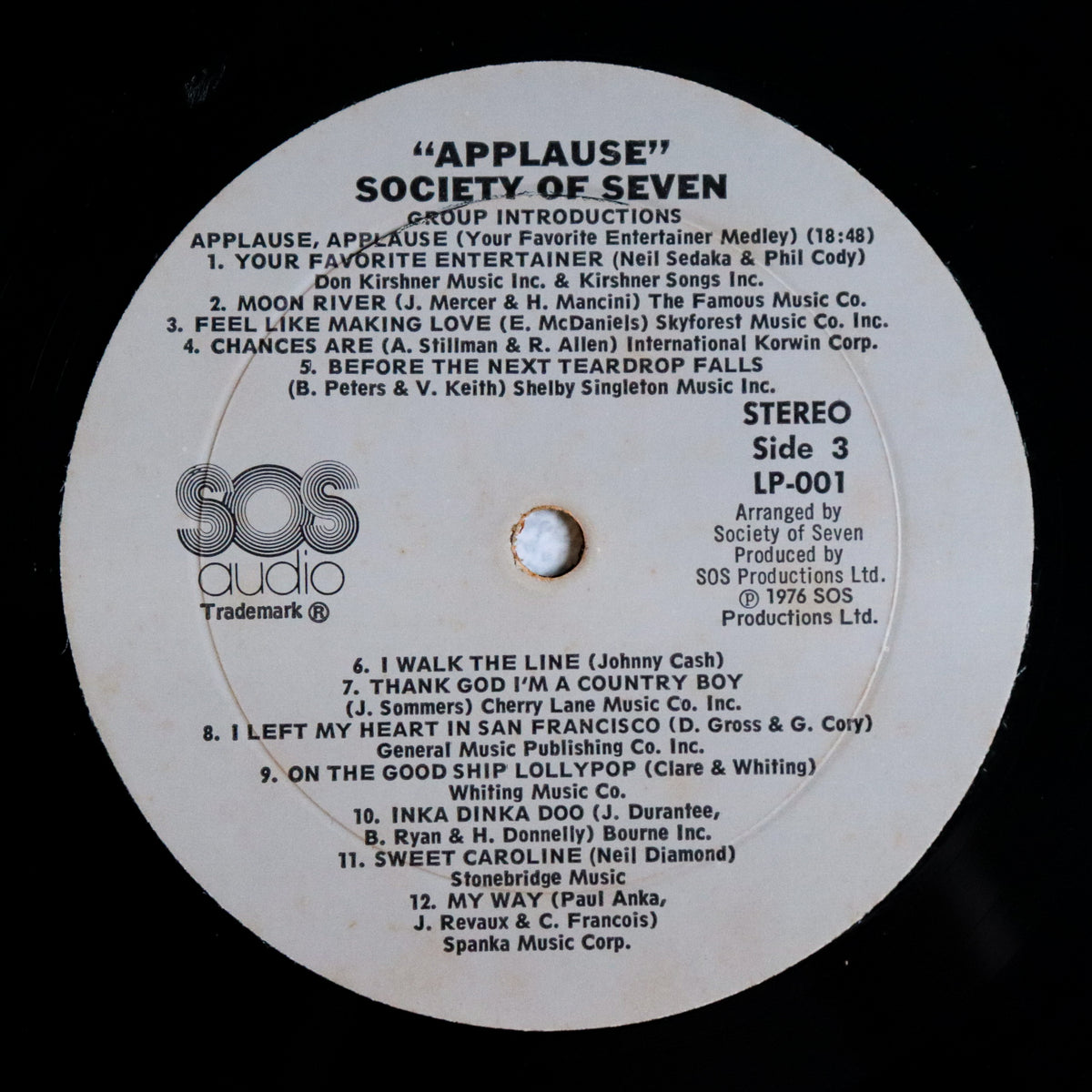 SOCIETY OF SEVEN / Applause