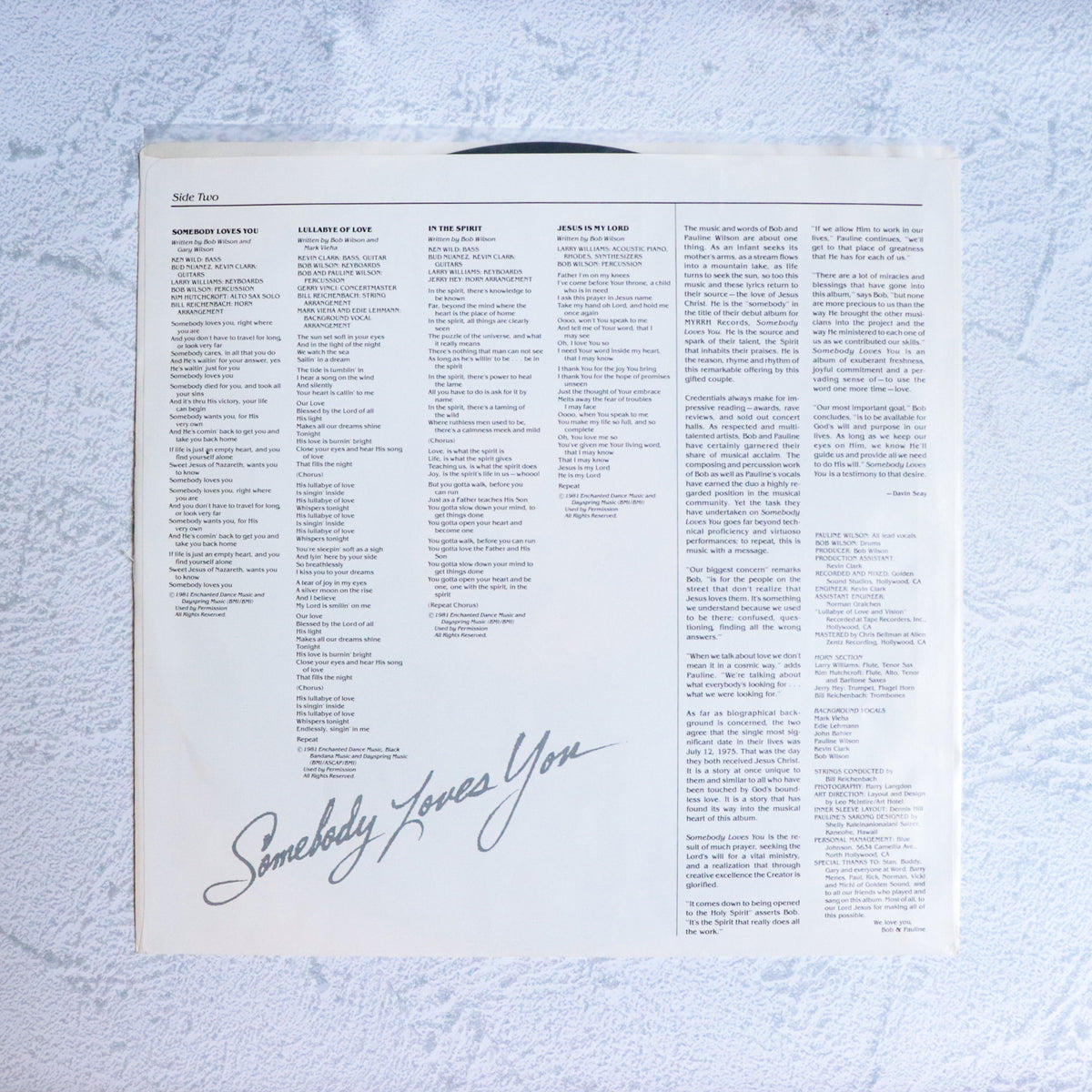 BOB&PAULINE WILSON / Someday Loves You