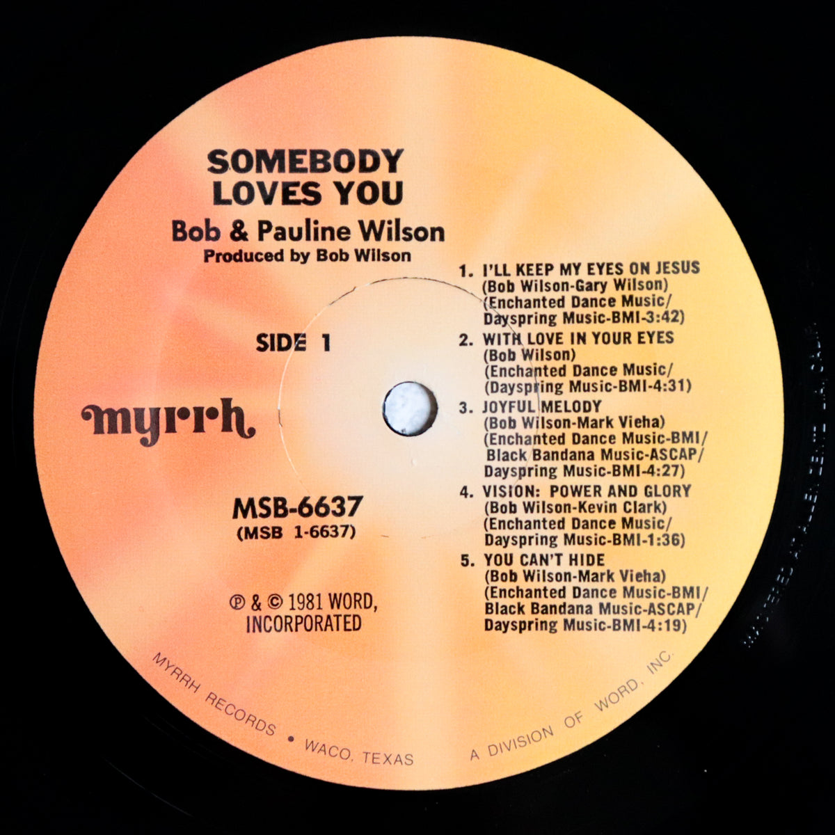 BOB&PAULINE WILSON / Someday Loves You
