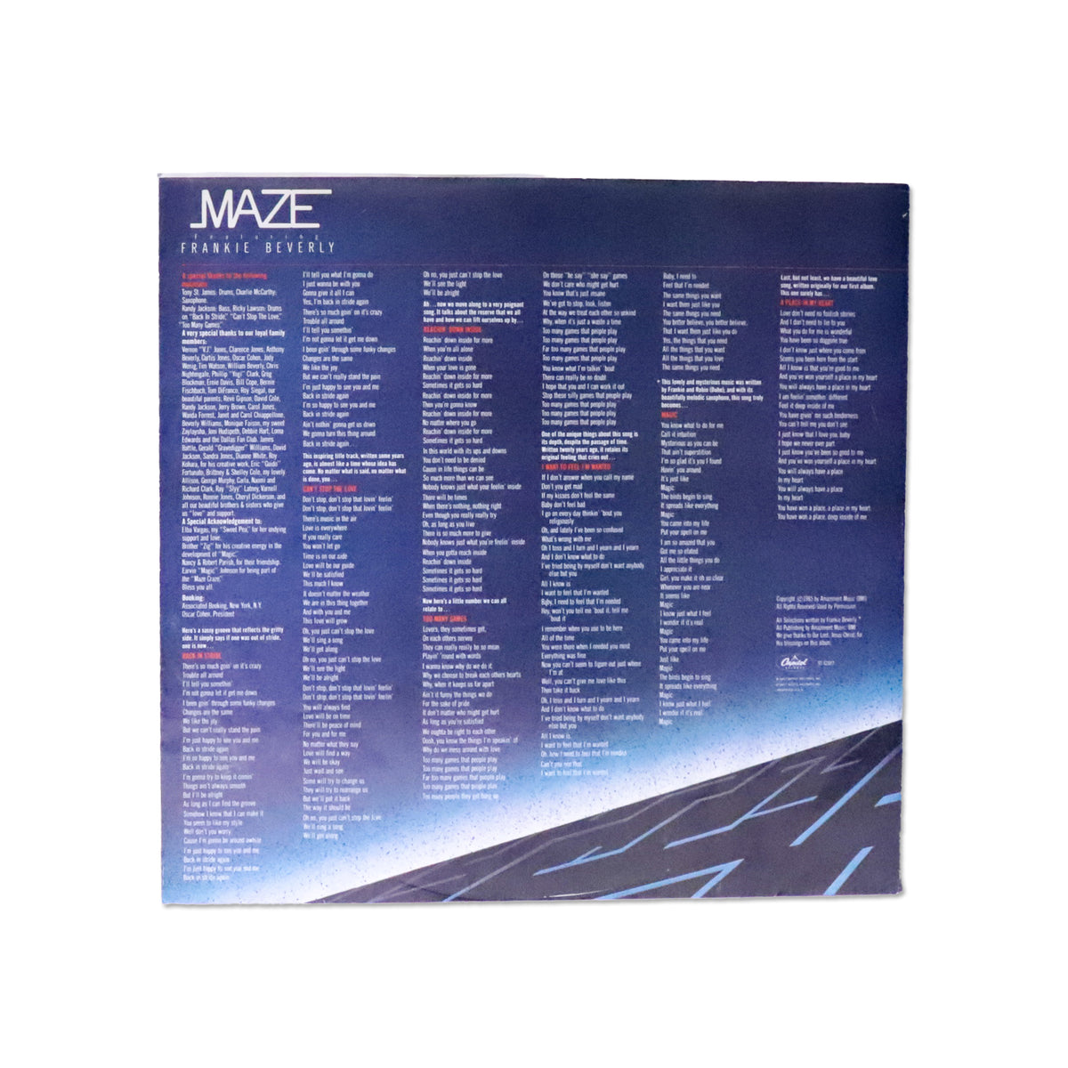MAZE / Can't Stop The Love