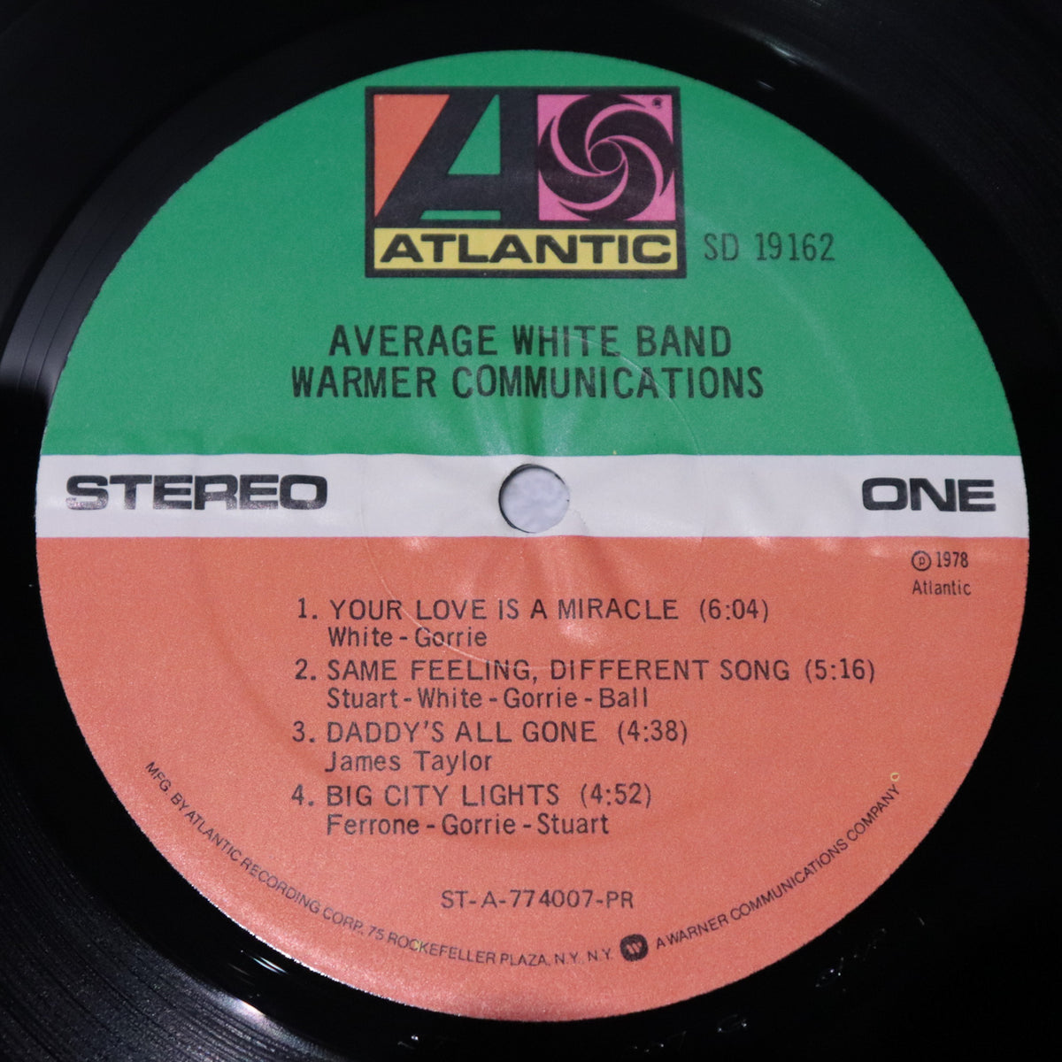 AVERAGE WHITE BAND / Warmer Communications