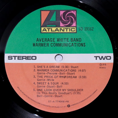 AVERAGE WHITE BAND / Warmer Communications