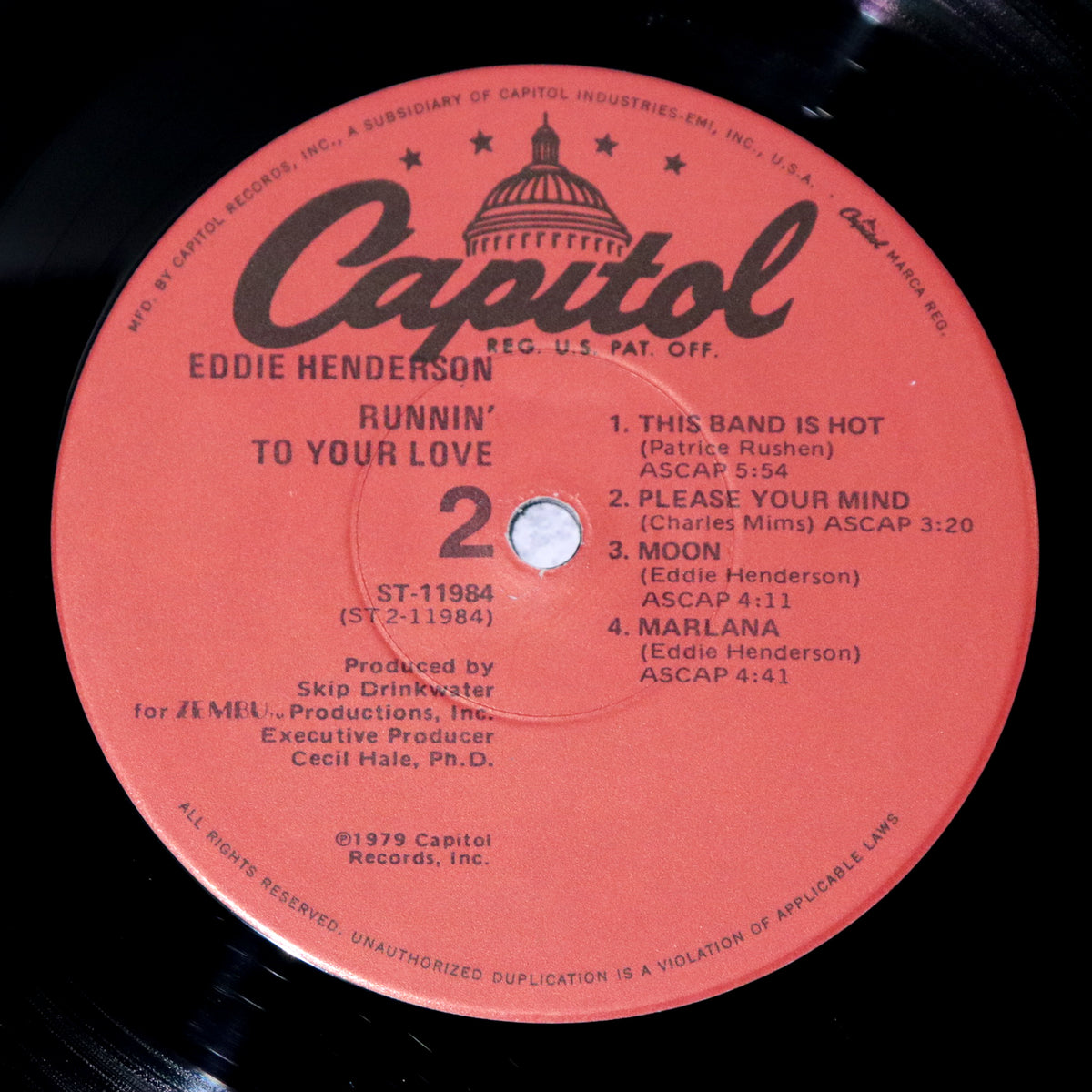 EDDIE HENDERSON / Runnin' To Your Love