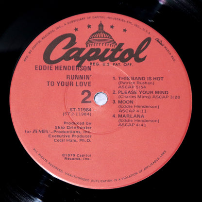 EDDIE HENDERSON / Runnin' To Your Love