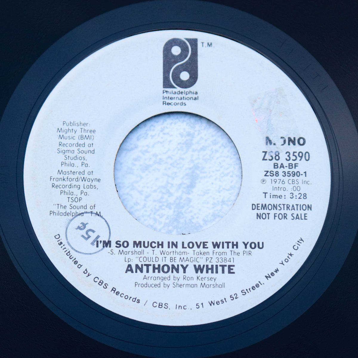 ANTHONY WHITE / I'm So Much In Love With You