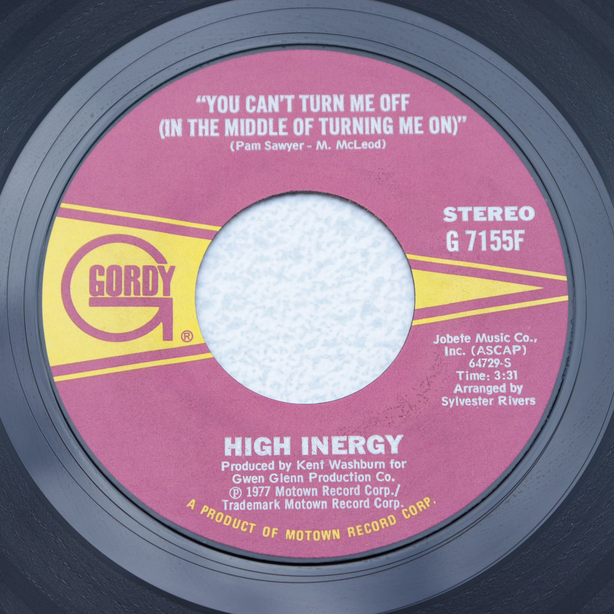 HIGH INERGY / You Can't Turn Me Off